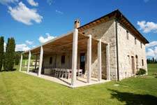 The pergola of the tuscan villa